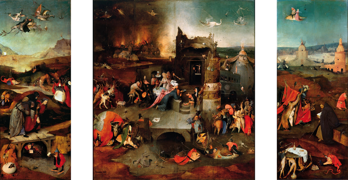 The Temptation of St Anthony by Hieronymus Bosch, the original painting