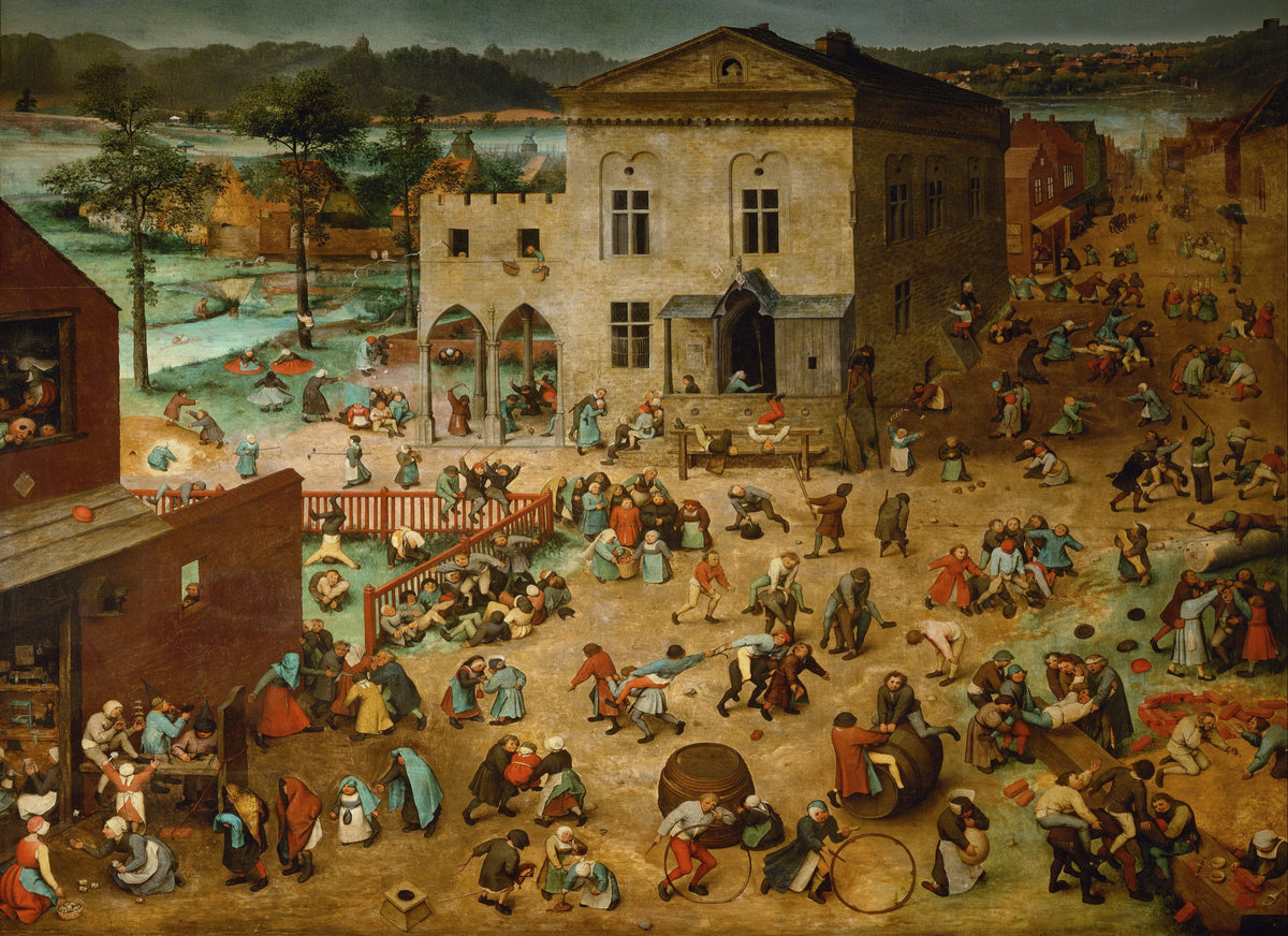 Children's Games by Pieter Bruegel the Elder, the original painting